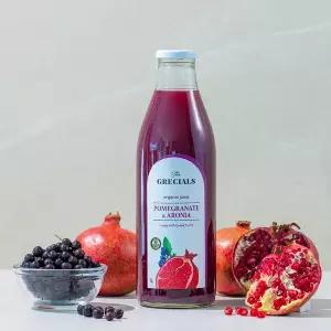 그리스 100% 유기농 그레시얼스 석류 아로니아 주스 1000ml 냉압착 원액주스