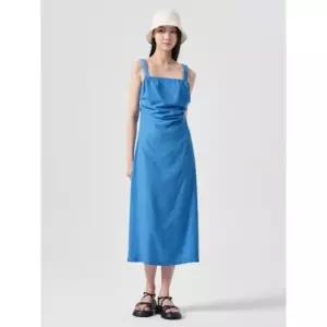 에잇세컨즈 8seconds 리넨 드레이프 꼬임 스트랩 원피스  블루 (324571LYCP)