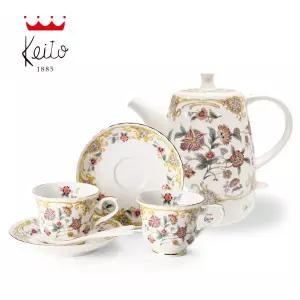 게이또 임페리얼 2인조 커피잔세트 6P+세라믹 티포트1P