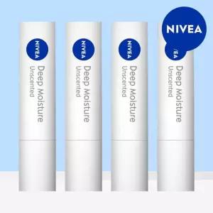 니베아 립케어 딥 모이스처 언센티드 2.2g 4개