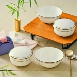 한국도자기 단반상기 신혼 그릇 혼수 예단 골드 2인 BNS