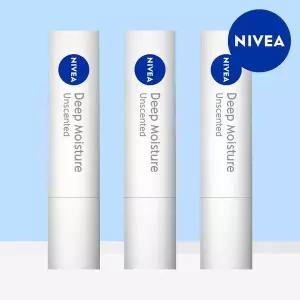 [니베아] 립케어 딥 모이스처 언센티드 2.2g 3개[35667207]