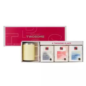 투썸 베이직 기프트 선물 세트 커피 스텐머그 옐로우 BNS