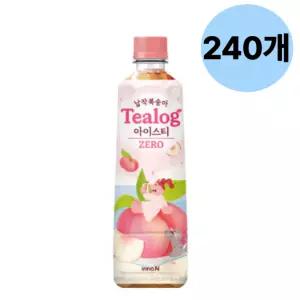 티로그 납작복숭아 제로 아이스티 차음료 500ml 240개 BNS