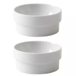 펫토 반려동물 밥그릇 강아지 단단 도자기 식기 X2 BNS