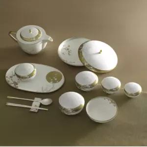 한국도자기 예단 반상기 혼수 그릇 세트 풍요 25P BNS