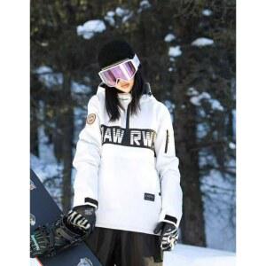 상의 남녀공용 보드복 슬림핏 패딩 WIDE 커플룩 형광 편하고 후드 베이직 눈놀이