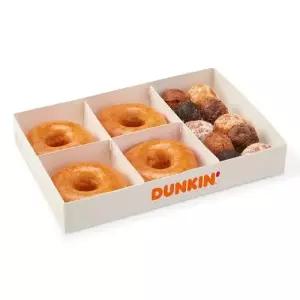 [던킨] 반반한 글레팩 (글레이즈드4EA+먼치킨10개입)