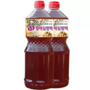 하동 매실원액 지리산산골 3년숙성 토종 황매실원액 1800ml 매실청 매실액기스 매실액 1.8L 2개 간식 만들