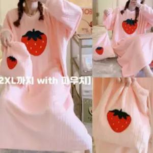 수면잠옷 잠옷 원피스잠옷 홈웨어 파자마 극세사 겨울