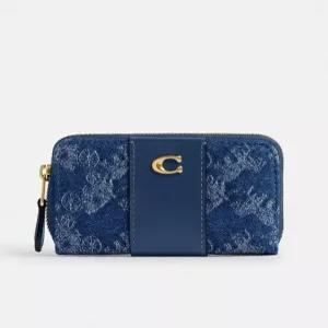 일본 코치 아울렛 카드 지갑 동전 케이스 에센셜 S 지퍼 어라운드 홀스 앤 케리지 마차