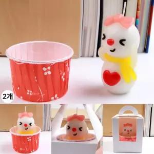 이야코 선물포장 박스 양초 캔들 작품 선물상자 손잡이 투명창 미니 케이스 종이백 (3개)