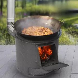 무쇠 주물화목난로 펠렛 주물 장작 난로 작업장 불멍 링 농업용 가정용