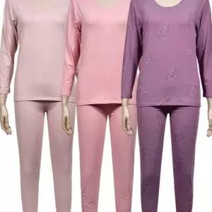 학생 타이즈 플라워 상의 상하의 할머니 내복바 (WFL0HY7)