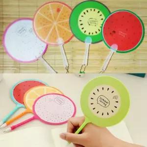 종이 부채 과일 플라스틱 볼펜 캐릭터 여름 선풍기 월드온 DIY