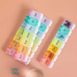 일주일 알약 영양제케이스 비타민통 보관함 편리한 휴대용 분리