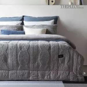 (Hmall)[더플레오] 단잠 니트 극세사 침구 풀세트(Q)