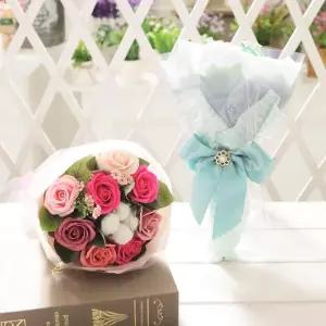 귀여운꽃다발 데이 코튼 재롱잔치 연주회 화이트데이 목화꽃 성년의날 로즈