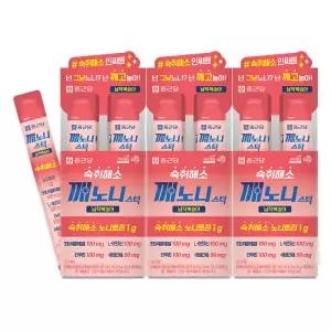 [롯데백화점]종근당 [종근당] 깨노니 숙취해소 젤리 스틱 납작복숭아맛 10포 3박스 / 헛개나무