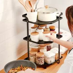 냄비 선반 주방 정리대 코너 싱크대 하부장 3단 (WFJ6DUK)