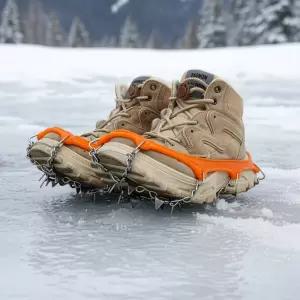 싸파 아이젠 12 피크 오렌지 블랙/얼음낚시 빙어낚시 송어낚시 싸파낚시 빙어축제