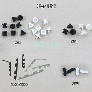[호환품]PS4 1100 슬림 프로 더스트 플러그 고무 발 패드 플레이스테이션 4 콘솔용 플라스틱 실리콘 커버