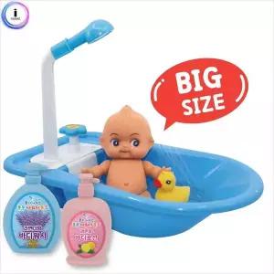 물이나오는퐁퐁샤워기 욕조목욕놀이 파랑 OZ3312