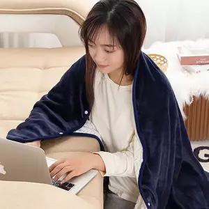 무릎담요 똑딱이단추 이중 극세사 망토 WB9EFA0