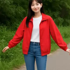 여성 경량 바람막이 점퍼