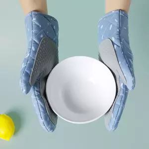 실리콘 패드 코팅 주방장갑 용품 패브릭 단열 후크고리디자인 냄비 안전 미끄럼방지 데코