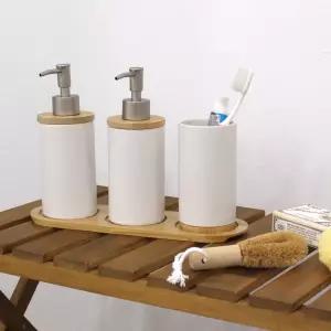 도자기 욕실 디스펜서 세트 용품 소품 샴푸통 린스 정리 수납 인테리어 펌핑 다용도