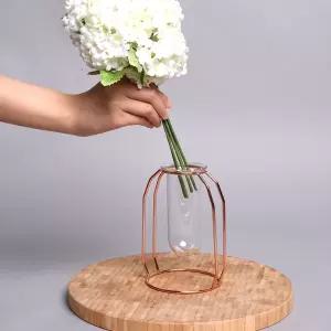 와이어 유리 화병 꽃병 심플 심플한 고급스러운 스러운 모던한 예쁜 인테리어