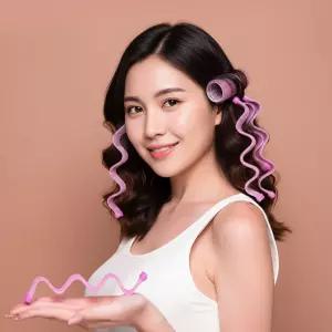 손쉬운 히피펌롯드 물결펌롯드 뿌리 볼륨 파마 셀프 구르프 여성