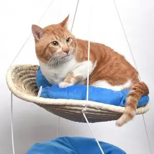 고양이 2단 해먹 이집 방석 하우스 캣집 그네 걸이형 반려묘