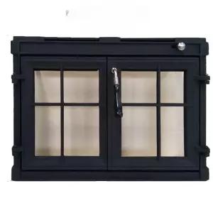 맞춤제작 벽난로 장작난로 유리문 주철 프레임 내열 아궁이문 불멍 문짝 커버