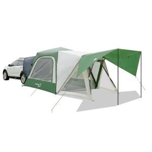 캠핑용 GEERTOP 대형 SUV 테일게이트 텐트 6인용 즉석 자동차 부착형 SUV용 6인치 x 7인치 스크린룸 베스티불 차양 현관 야외 차량