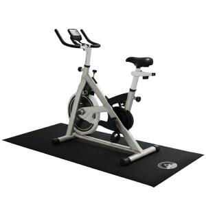 러닝머신 및 운동 기구 매트 u2013 미끄럼 방지, 자전거용 방수 패드, 워킹 타원형 또는 홈 헬스장 소음 감소 바닥 보호대 by Wakeman