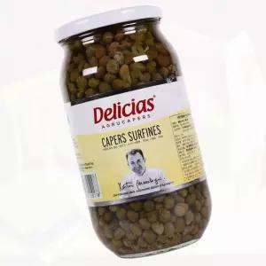 케이퍼 연어 요리 샐러드 파스타 곁들임 피클 식재료