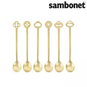 [NS홈쇼핑][삼보넷] 오리엔탈리빙 양식 커트러리 파티 스푼 PVD 골드 6p[35667383]