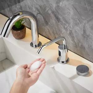 호텔 화장실 비접촉 거품 디스펜서 센서형 버블 손 세정제 핸드워시 자동디스펜서