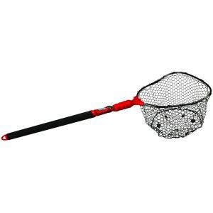 Ego S2 슬라이더 낚시 그물, 얼티밋 피셔멘스 도구 망원 손잡이, 교체 가능한 헤드, 소금 및 담수, 중간 크기 17x 19인치 후프