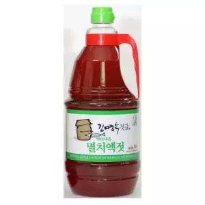 대한민국 수산명인 김명수젓갈 바다내음 멸치액젓 1.8L