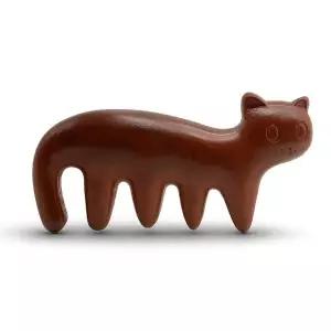 고품질 TOO 우드데이 옻칠 원목 괄사 마사지기 고양이 얼굴 어깨 (WFJRMX9)