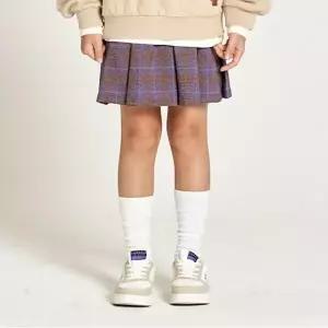 [보리보리/피터젠슨]체크 우븐 밴딩 스커트 (PSF11SA21M_BN)