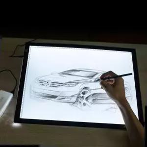 연필그림 웹툰드로잉 패드 연필 드로잉보드 LED라이트