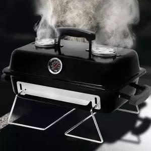 TC 꾸버스 바베큐그릴 블랙 스모킹셰프 직화구이 훈제 (WFJ6ZL2)