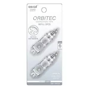 리필용 오발 1P 교체형 투명 10개 수정테이프 학용품