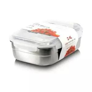 스텐맘 핸디 직사각 밀폐용기 1호 2.4리터 (WFK8XH7)