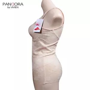 자가드 라이크라 바디슈트 치마형 올인원 A컵 (WFJ68R0)