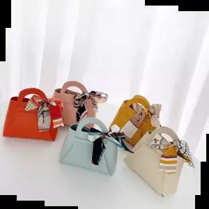 어린이집선물 DIY 미니 가죽 가방 구디백 스카프 대형 5p세트